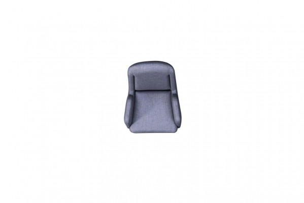 Designer Fauteuil Gris de Luxe 1 Place Fauteuil Rembourré Fauteuil Rembourré en Textile