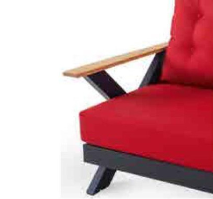 Mobilier de jardin canapé table tabouret canapé fauteuil groupe de sièges véranda n 6 pièces.