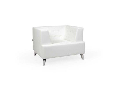 Fauteuil TV Blanc Fauteuil Salon Fauteuil Simple Chambre À Vivre Club Chaise Relax