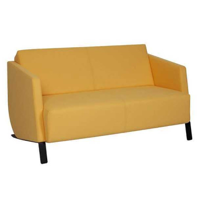 Canapé textile moderne jaune 2 places de luxe pour le salon