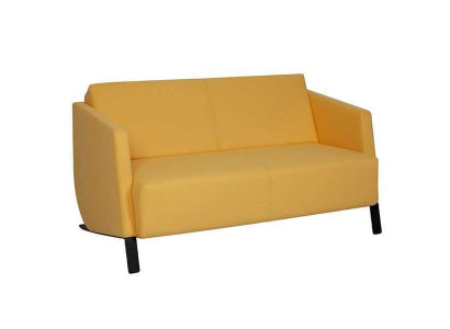 Canapé textile moderne jaune 2 places de luxe pour le salon
