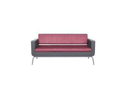 Gris-Rose Canapé de luxe 3 places de haute qualité avec un revêtement de designer