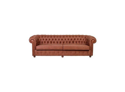 Canapé Chesterfield 3 places marron pour le salon moderne