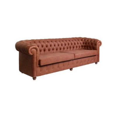 Canapé Chesterfield 3 places marron pour le salon moderne