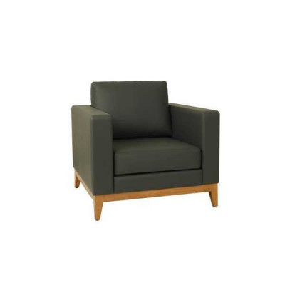 Fauteuil de relaxation de designer vert foncé pour un seul occupant, fauteuil de relaxation de bureau 1 place.
