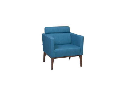 Fauteuil relax bleu Salón 1 place Canapé Rembourrage Fauteuil de club de luxe