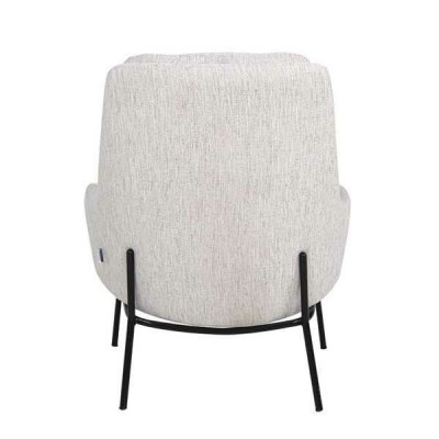 Designer Fauteuil Rembourré Gris Fauteuil de Luxe Fauteuil en Tissu à un Seul Siège