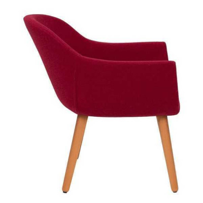 Chaise design rouge élégante Chaise en bois Chaise de salle à manger Mobilier design