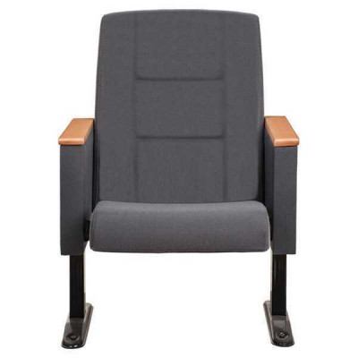 Gris Art Déco Fauteuil de Luxe 1 Place Fauteuil de Théâtre Fauteuil Mono Place en Textile