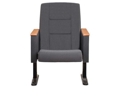 Gris Art Déco Fauteuil de Luxe 1 Place Fauteuil de Théâtre Fauteuil Mono Place en Textile