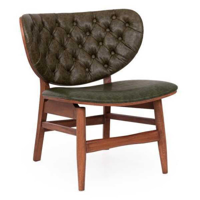 Moderne Chesterfield Green Fauteuil à bascule une place rembourré une place