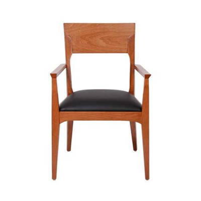 Chaise de salle à manger design en bois marron Chaise de luxe à un siège 1 place