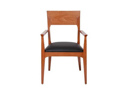 Chaise de salle à manger design en bois marron Chaise de luxe à un siège 1 place