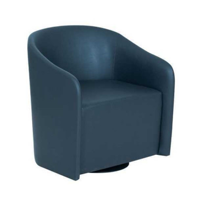 Fauteuil bleu design.Siège unique.Fauteuil textile.Fauteuil moderne de relaxation.