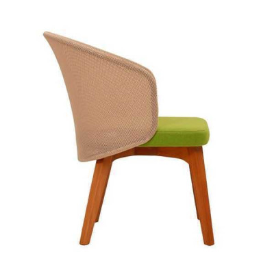 Chaise de salle à manger bicolore design moderne chaise en bois de luxe une place