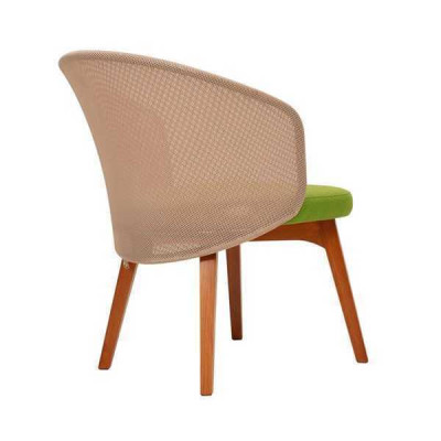 Chaise de salle à manger bicolore design moderne chaise en bois de luxe une place