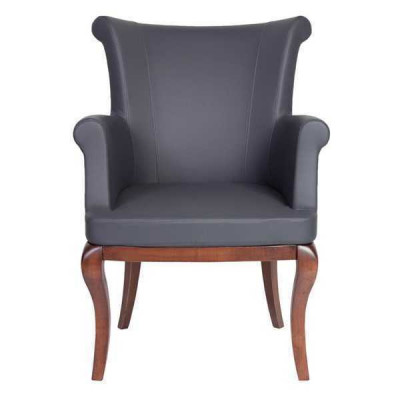 Chaise de designer grise fauteuil fauteuils rembourrés fauteuil de salle à manger de luxe