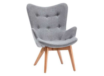 Chaise de salle à manger grise design en bois, siège unique, chaises de luxe pour le salon