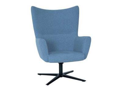Fauteuil à oreilles bleu Designeur 1-place Moderne Fauteuil cocktail