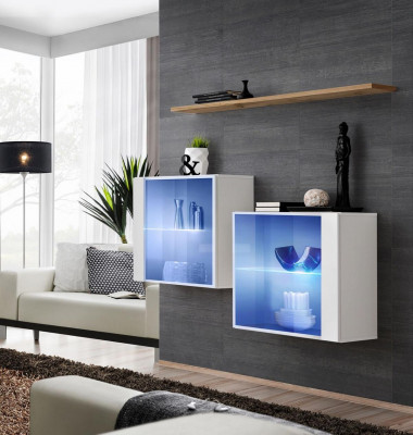Meubles muraux de luxe Ensemble de mobilier Ameublement en bois Mobilier moderne pour le salon