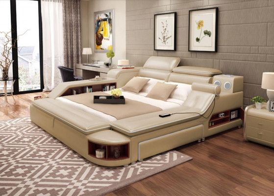 Multifunktionsbett Moderne Hotelbetten Doppelbett USB Sound 180x200