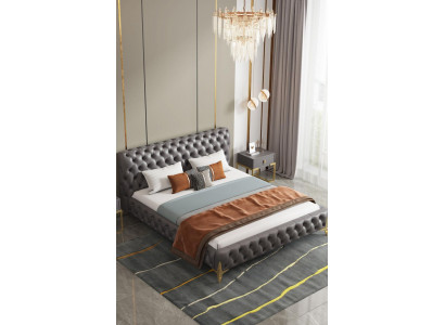 Lit Chesterfield Design d'ameublement Luxe Double Lits d'hôtel Lit d'hôtel de luxe nouveau