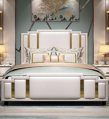 Revêtement de lit en cuir Design Luxueux Double Chambres d'hôtel pour dormir