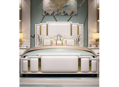 Revêtement de lit en cuir Design Luxueux Double Chambres d'hôtel pour dormir