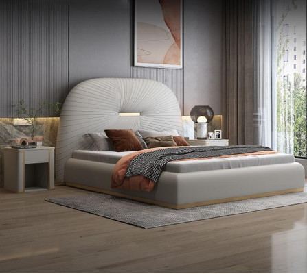 Hôtel de luxe Lit Blanc Chambre à coucher Lits Anglais 180x200cm neuf