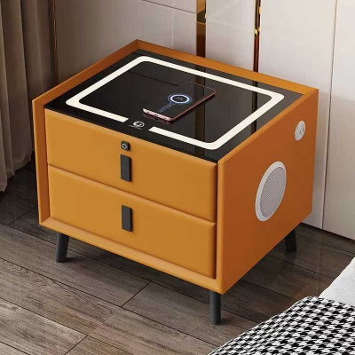 Table intelligente Smart avec tiroir de chargement dans la zone intérieure de votre chambre.