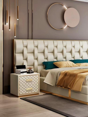Table de chevet design Côté de chambre Console de luxe Tables en bois