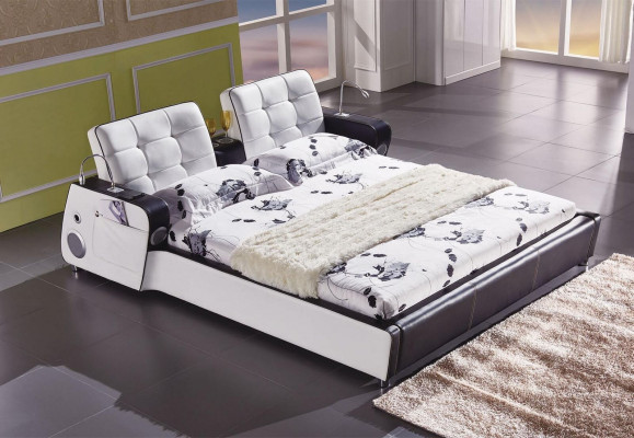 Lit multifonction Lit Double Lit Moderne Cadre de Lit Lits 180 x 200 cm