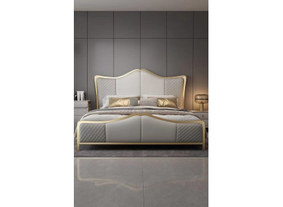 Lit de design Lits de luxe Cadre de lit moderne Chambre d'hôtel pour dormir Hôtel