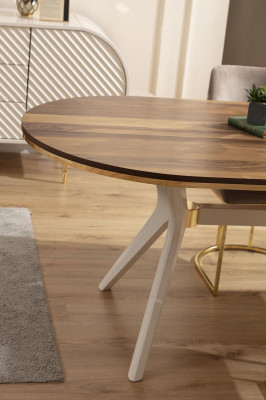 Ensemble de salle à manger Salle à manger Luxueuse dinette Table à manger Table Chaises Marron Ensemble de 7 pièces