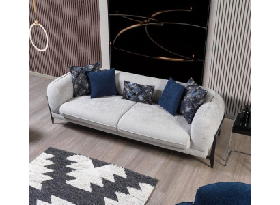 Modernes canapé en tissu trois places pour le salon, meubles de designer sofas
