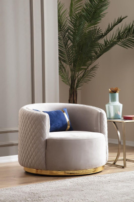 Ensemble de canapé moderne à trois places fauteuil acier inoxydable meubles de luxe design en ensemble