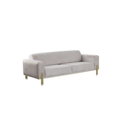 Canapé trois places blanc moderne Canapé Meubles rembourrés Mobilier de salon neuf