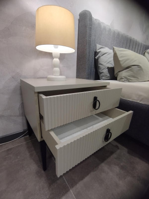 Table de chevet de luxe pour chambre 2x Tables de chevet élégantes pour chambre 2x