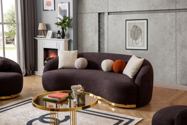 Ensemble de salon de style Canapés Ensemble de canapé Designer 4+3+1 Sièges Mobilier