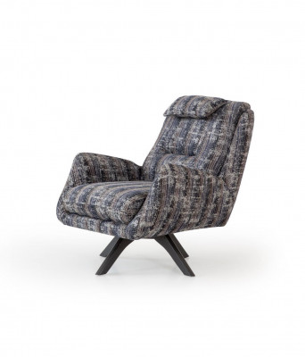 Fauteuil gris moderne Salon de luxe en textile Conception de meubles Lounge Club