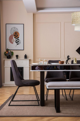 Ensemble de salle à manger design 10 pièces ensemble de meubles de luxe ensemble de salle à manger élégant buffet