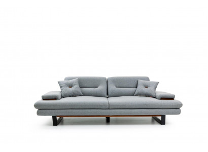 Meubles modernes Salon Canapé 3 places gris xxl grand Designer 238cm Meubles