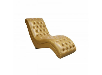 Chesterfield Chaise Longue Canapé Long Chair Club Décoratif Relax Chauffeuse en Cuir