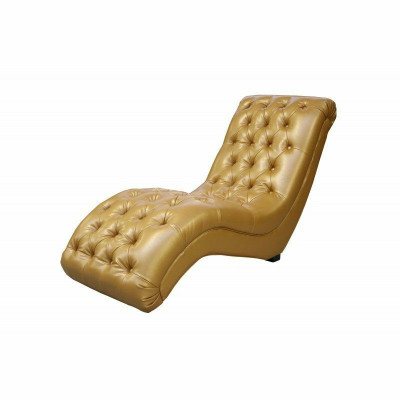 Chesterfield Chaise Longue Canapé Long Chair Club Décoratif Relax Chauffeuse en Cuir