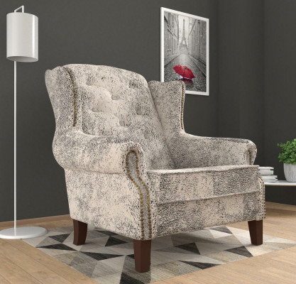 Fauteuil de salon à ailes, fauteuil de lounge, fauteuil cocktail, fauteuil de bar, canapé en cuir design