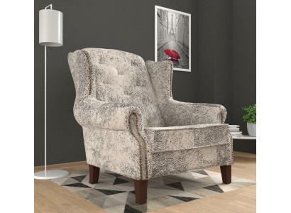 Fauteuil de salon à ailes, fauteuil de lounge, fauteuil cocktail, fauteuil de bar, canapé en cuir design