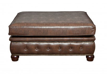 Repose-pieds Club Tabouret Lounge Chesterfield Textile Ottoman Design Tissu Ottoman