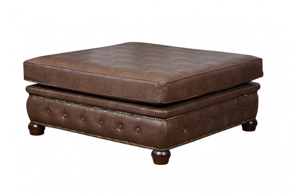 Repose-pieds Club Tabouret Lounge Chesterfield Textile Ottoman Design Tissu Ottoman