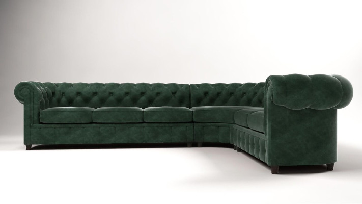 Canapé Chesterfield Paysage vivant Canapé d'angle Suite Canapé d'angle Suite d'angle