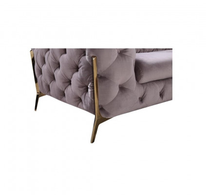 Conception Chesterfield Canapé 2 places Canapé Tissu Velours nouveau Deux places